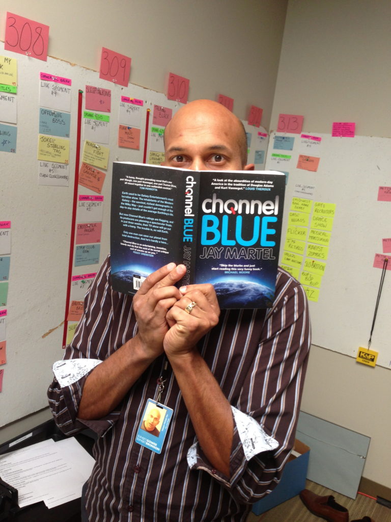 Keegan-Michael Key reading Channel Blue by Jay Martel